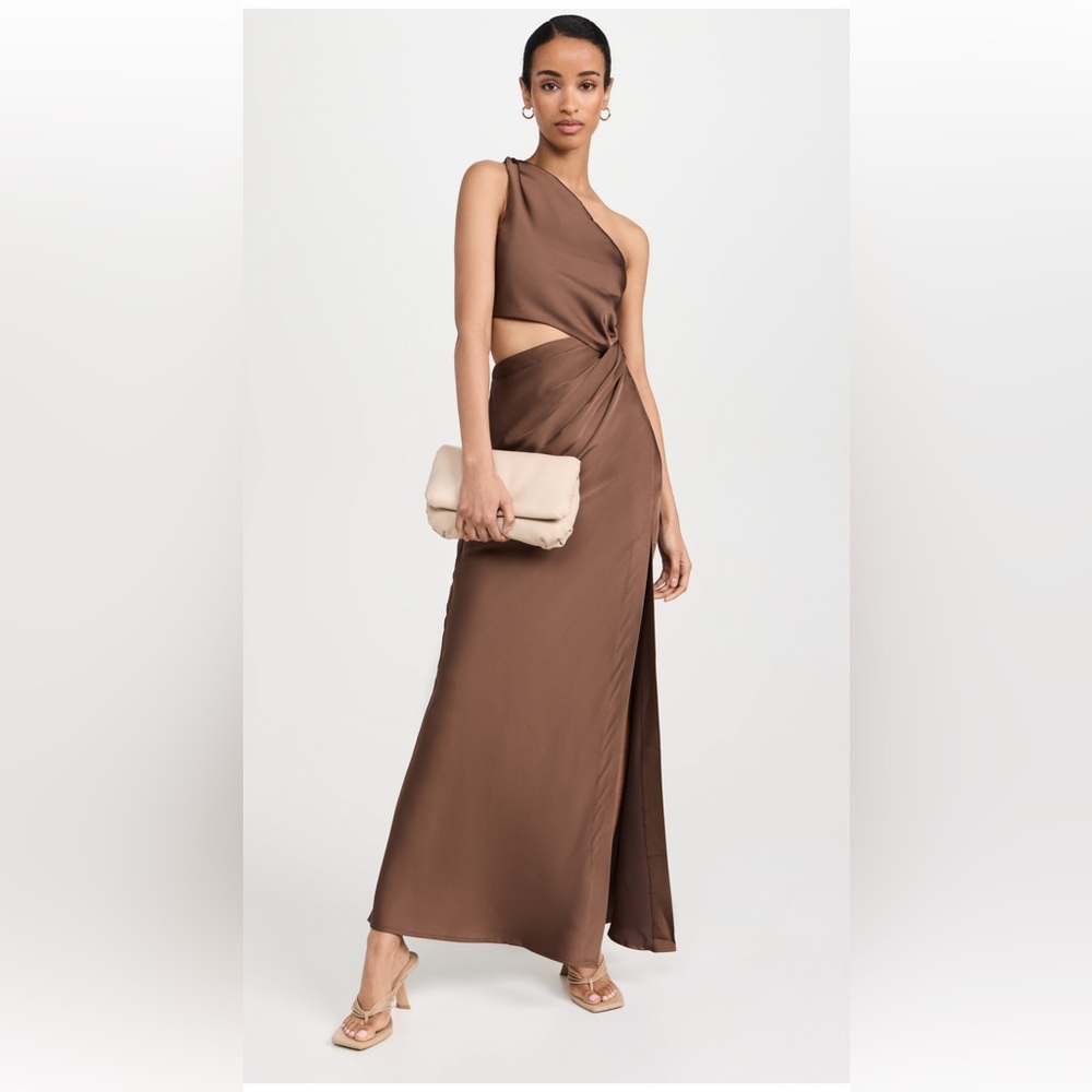 MISHA kristin dress in Umber Brown Size S